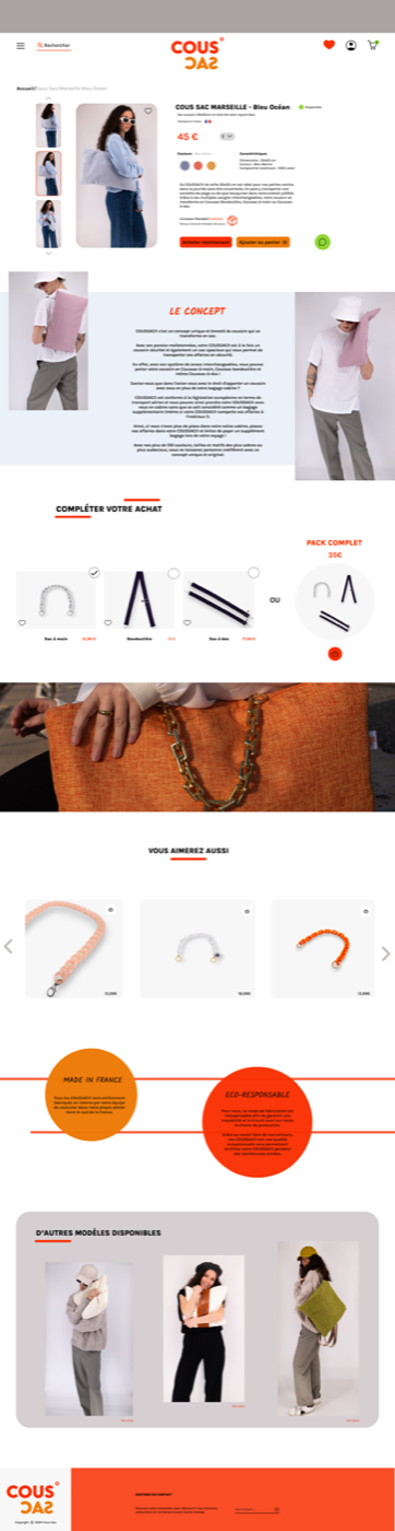 Prototype UX/UI — Cous Sac