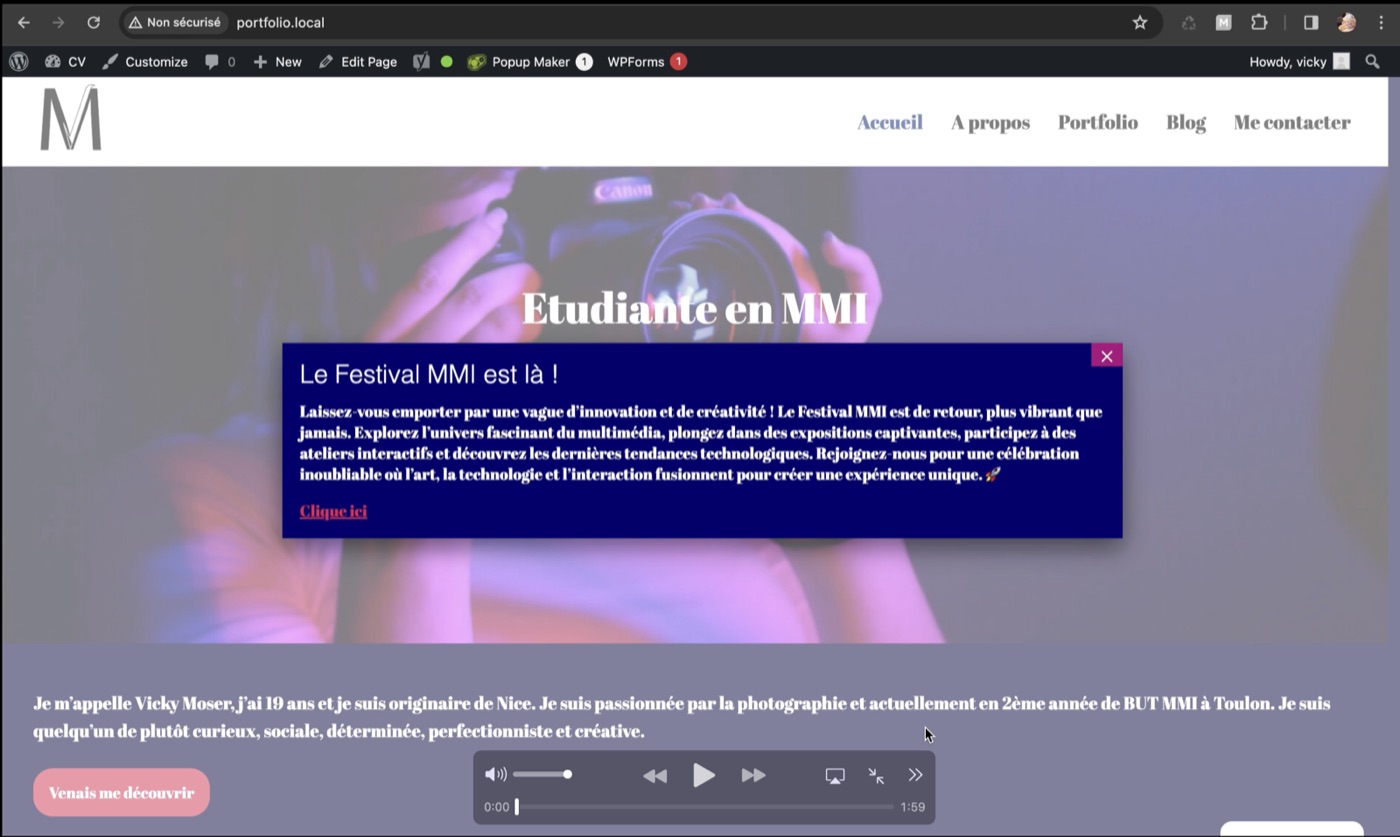 Site CV WordPress